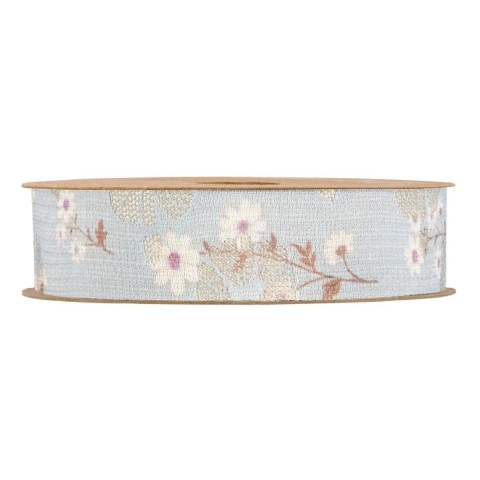 NASTRO LITTLE DAISIES MM25X10MT AZZURRO CHIARO